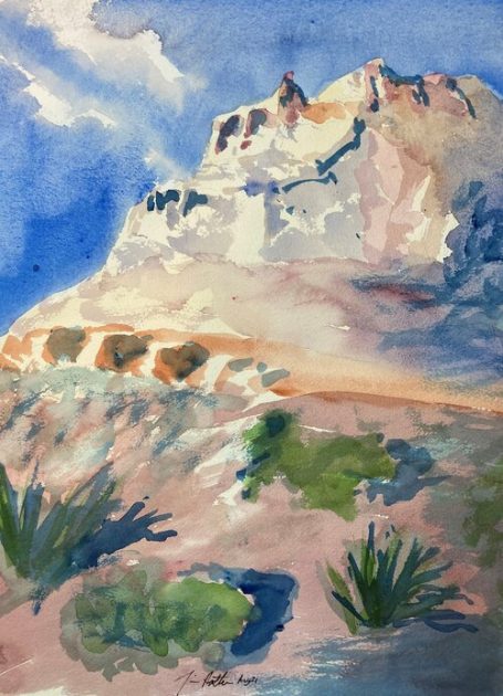 Sunburst on Desert Rocks